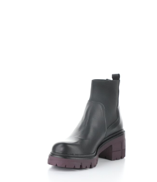 Bos & Co Bianc Black w/Bordo Sole Bootie