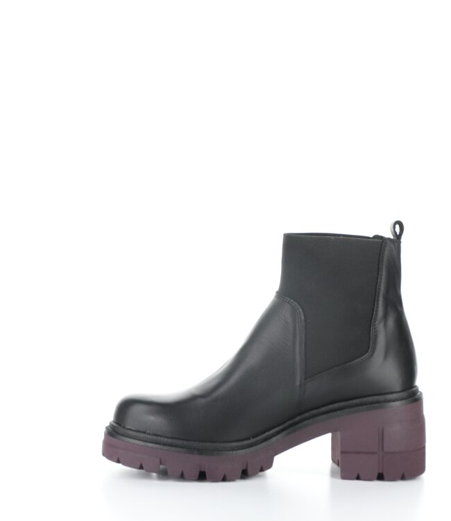 Bos & Co Bianc Black w/Bordo Sole Bootie