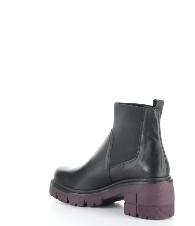 Bos & Co Bianc Black w/Bordo Sole Bootie
