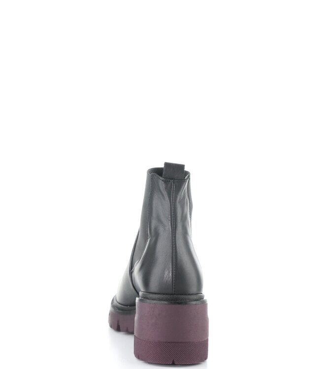 Bos & Co Bianc Black w/Bordo Sole Bootie