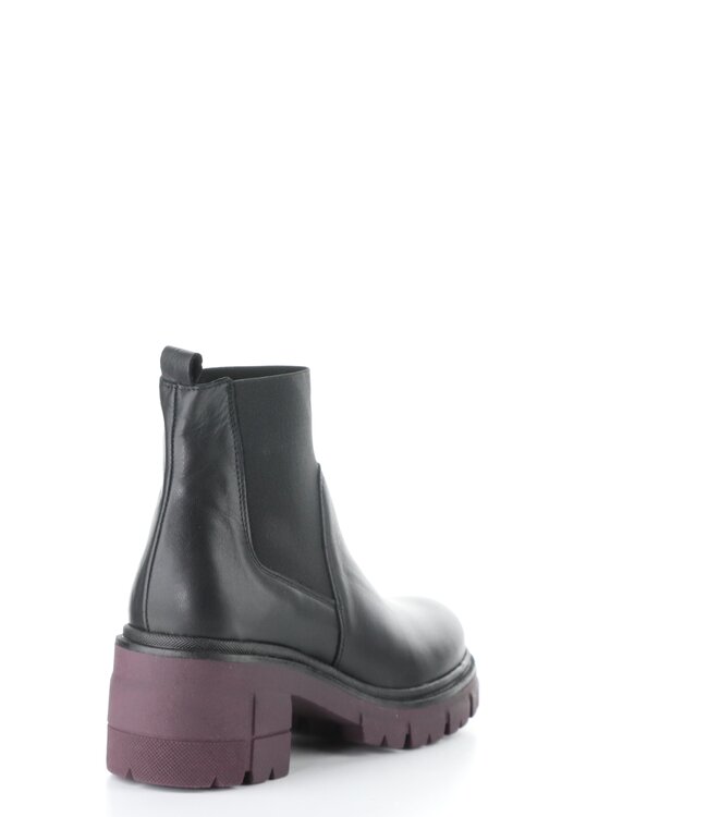 Bos & Co Bianc Black w/Bordo Sole Bootie
