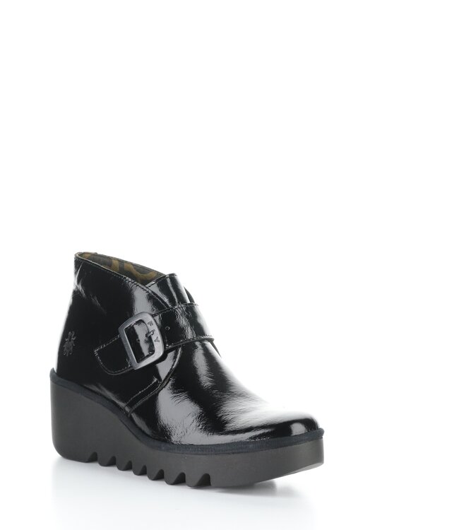 Fly London Birt Black Buckle Bootie