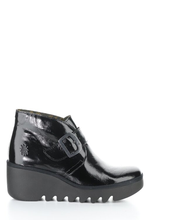 Fly London Birt Black Buckle Bootie