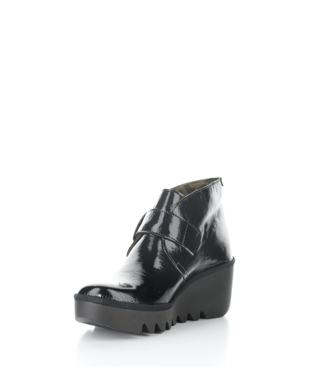 Fly London Birt Black Buckle Bootie