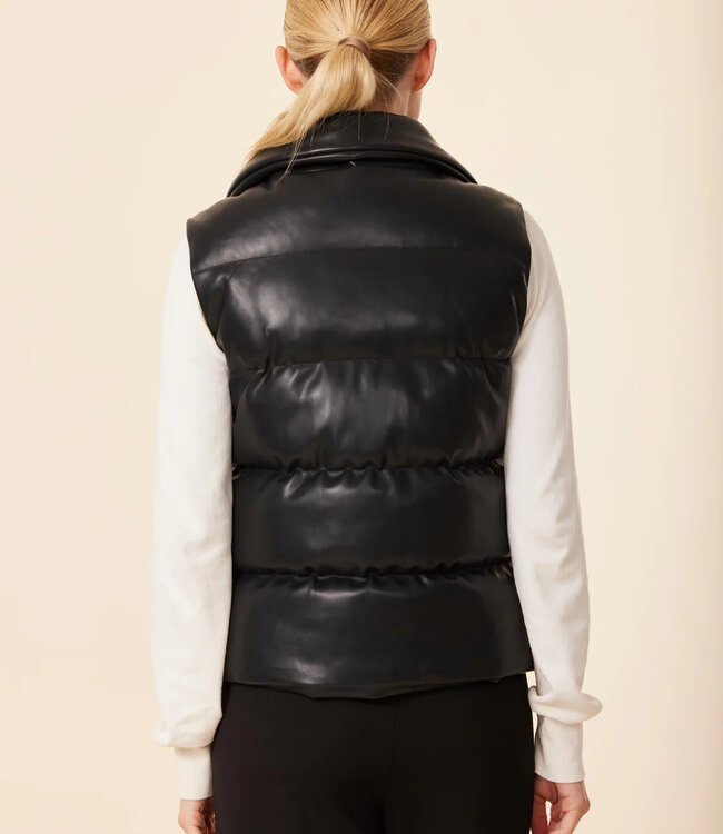 Dolce Cabo Vegan Puffer Vest Black