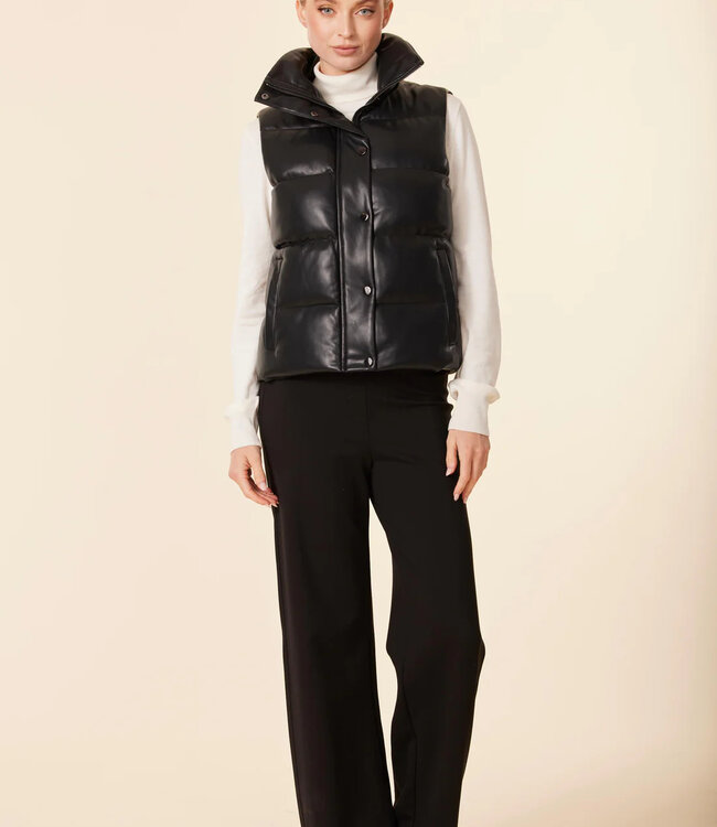 Dolce Cabo Vegan Puffer Vest Black