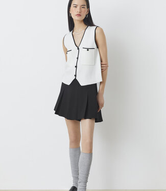 Suncoo White Knitted Vest