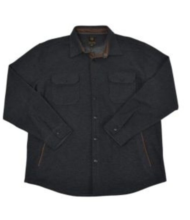 F/X Fusion Cashmere Touch Snap Shirt Black