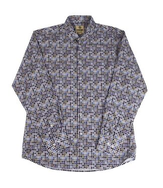 F/X Fusion Geo Circles Long Sleeve Button Down Multi