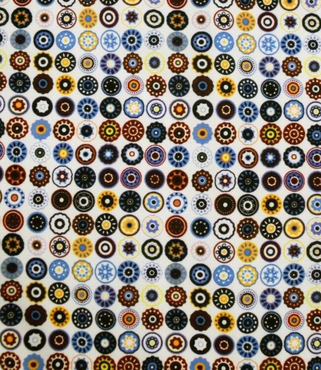 F/X Fusion  Geo Circles Long Sleeve Button Down Multi