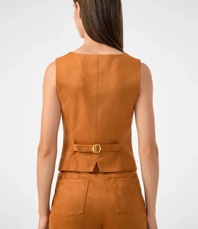 Trina Turk Kofi 2 Amber Ultra Suede Vest