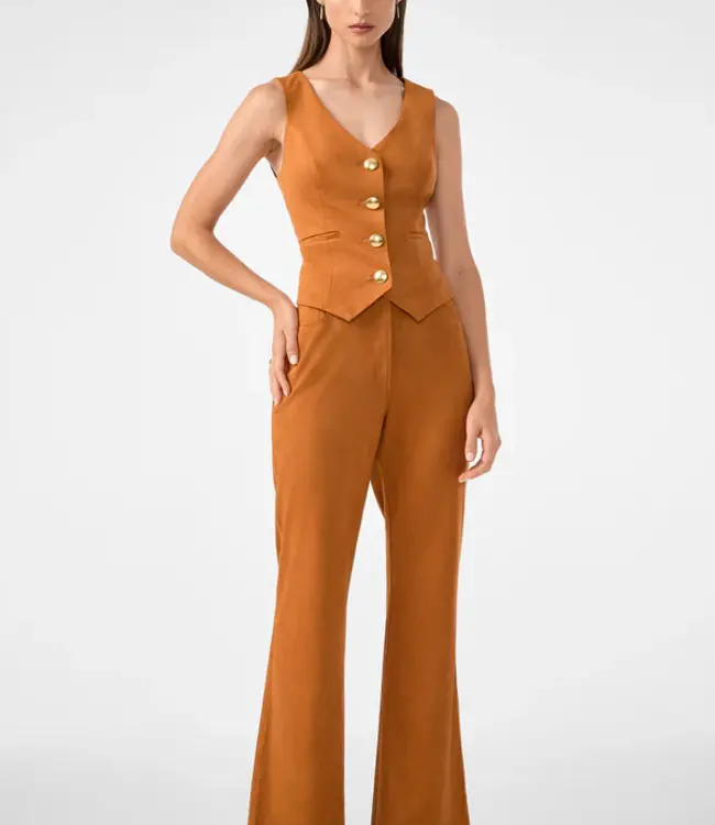 Trina Turk Kofi 2 Amber Ultra Suede Vest
