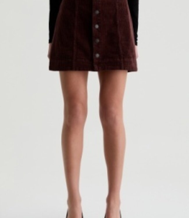 Adriano Goldschmied Evie Coffee Corduroy  A Line Mini