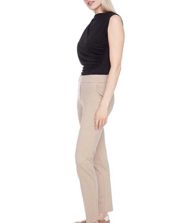 Tyler Madison Scottie Oatmeal Slim Ponte Pant