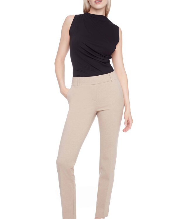 Tyler Madison Scottie Oatmeal Slim Ponte Pant