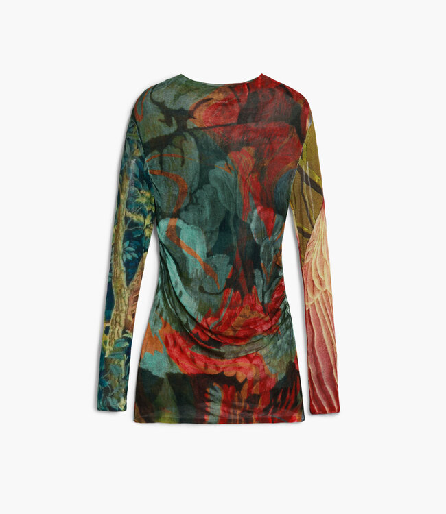 Desigual Autumn Mock Neck Thin Sweater