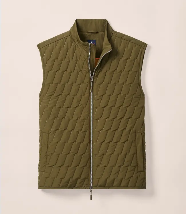 Johnnie-O Belfry Double Zip Vest Mangrove
