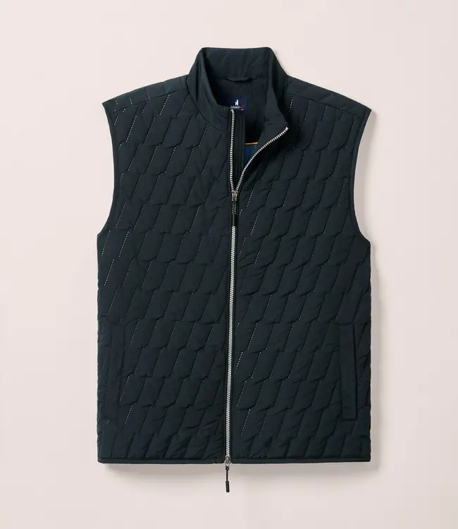 Johnnie-O Belfry Double Zip Vest Black