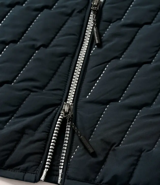 Johnnie-O Belfry Double Zip Vest Black