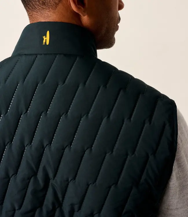 Johnnie-O Belfry Double Zip Vest Black