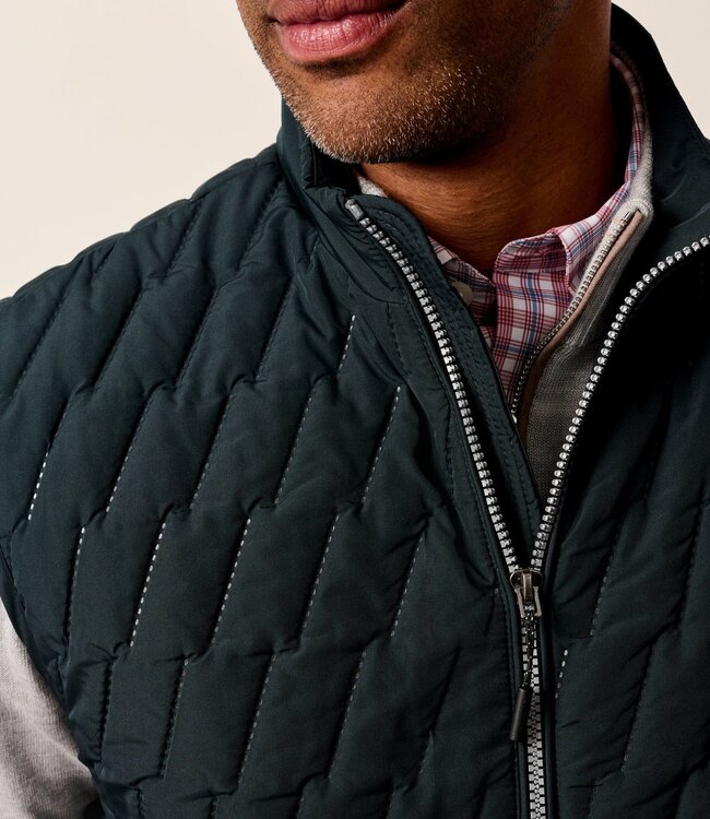 Johnnie-O Belfry Double Zip Vest Black