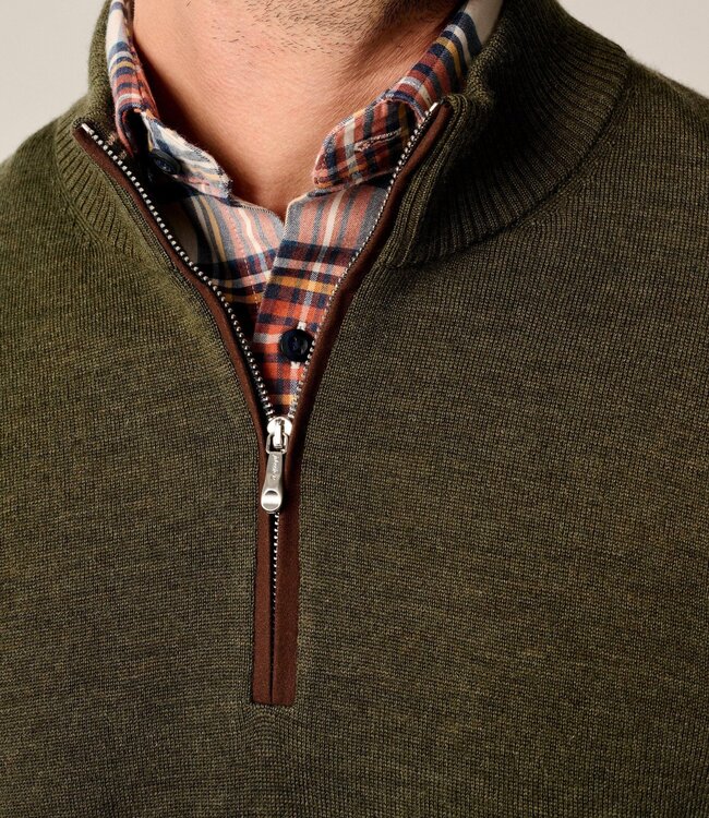 Johnnie-O Raynor 1/4 Zip Sweater Forged