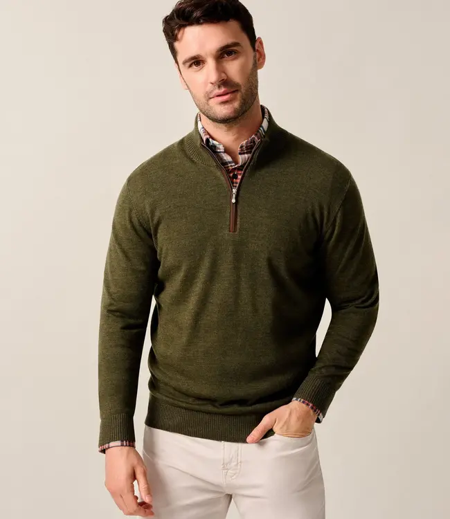 Johnnie-O Raynor 1/4 Zip Sweater Forged