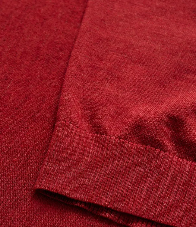 Johnnie-O Raynor 1/4 Zip Sweater Cinnamon