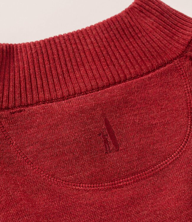 Johnnie-O Raynor 1/4 Zip Sweater Cinnamon