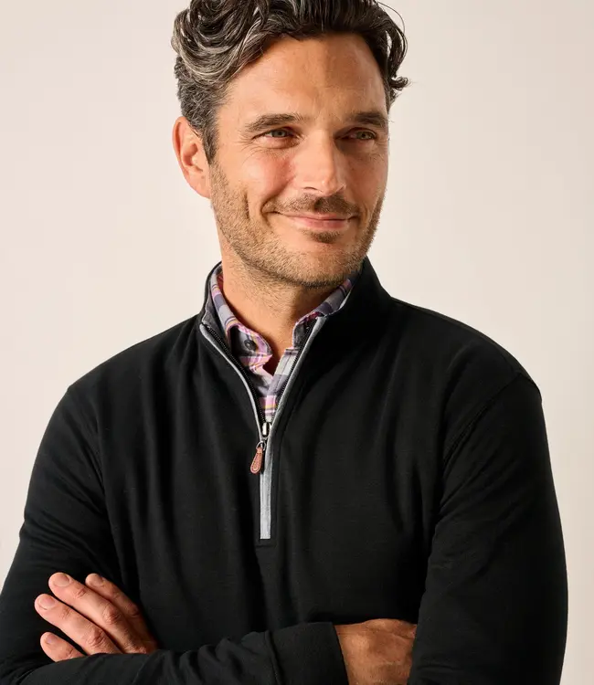Johnnie-O Sully 1/4 Zip Black