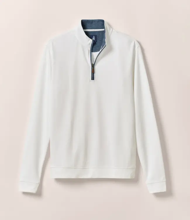Johnnie-O Sully 1/4 Zip White