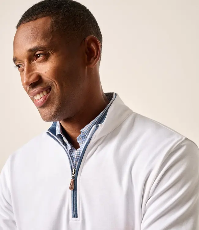 Johnnie-O Sully 1/4 Zip White