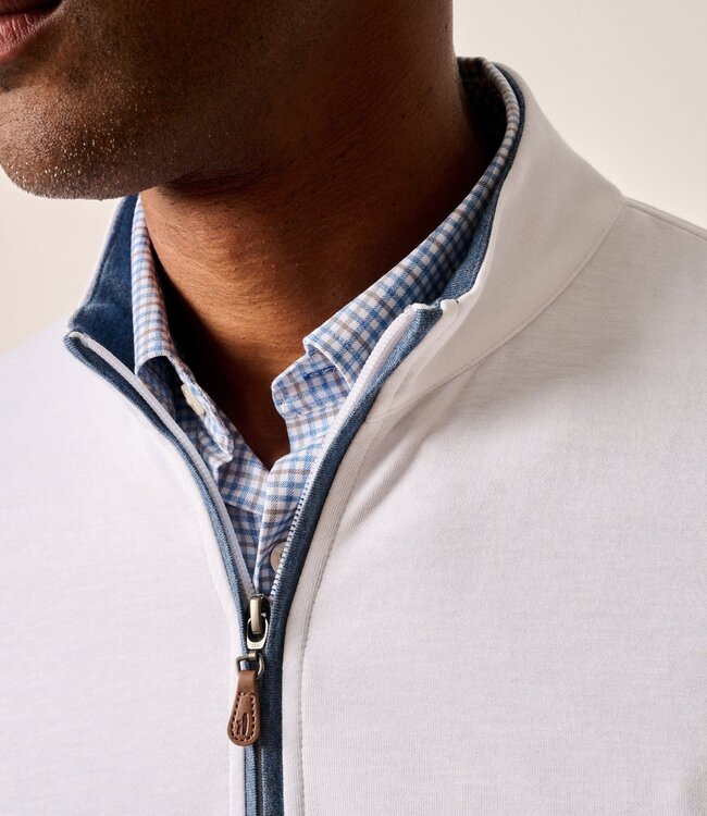 Johnnie-O Sully 1/4 Zip White
