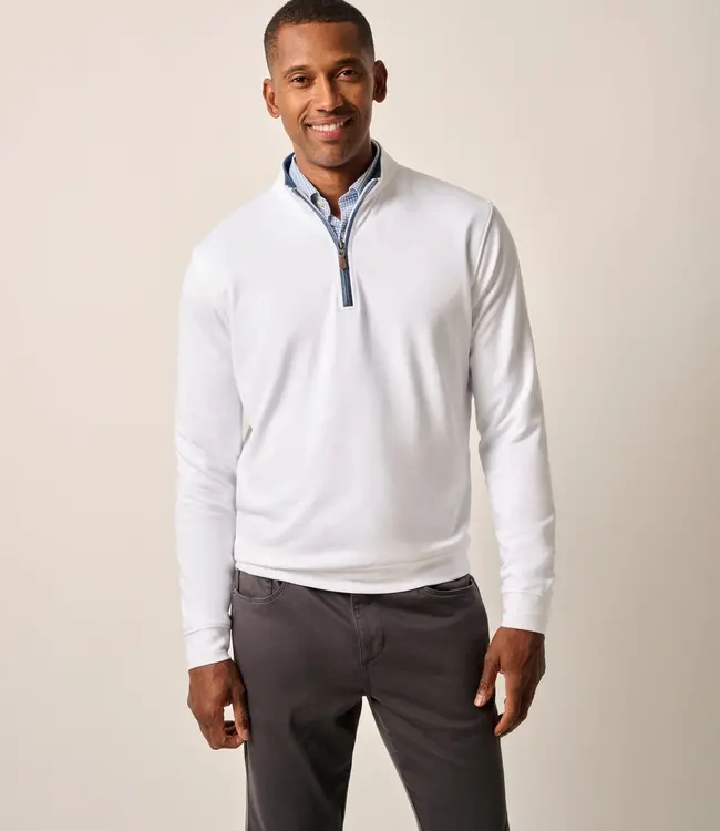 Johnnie-O Sully 1/4 Zip White