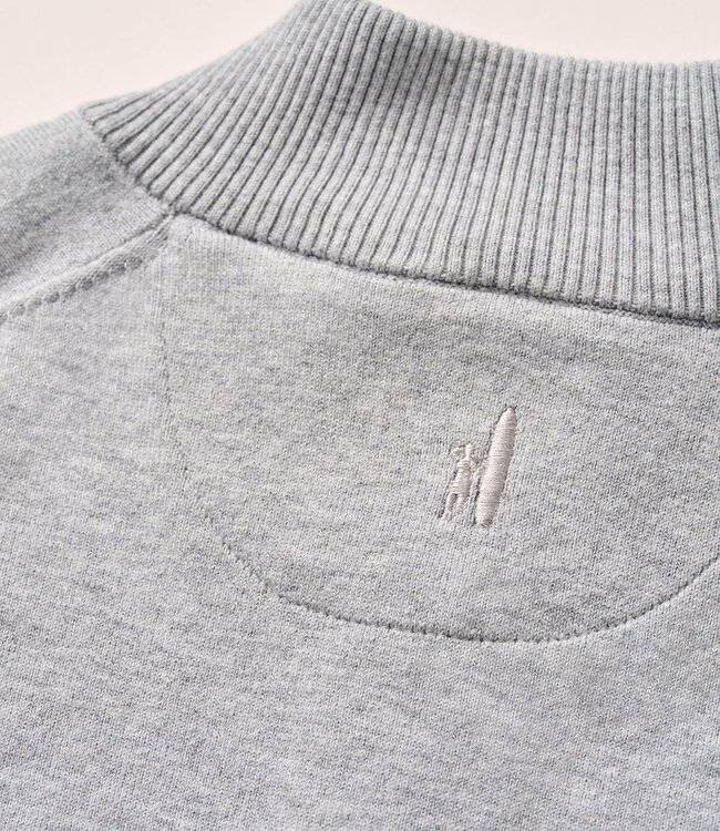 Johnnie-O Desmond 1/4 Zip Sweater Pebble