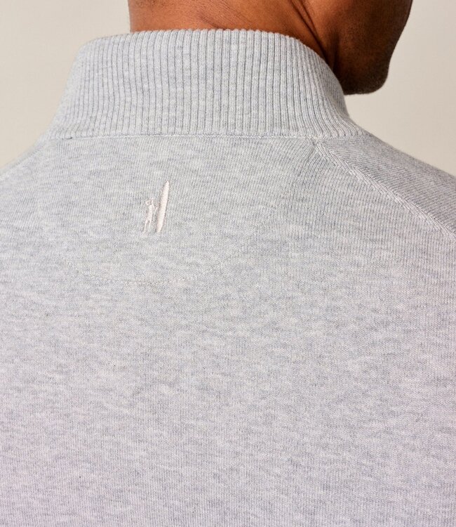 Johnnie-O Desmond 1/4 Zip Sweater Pebble