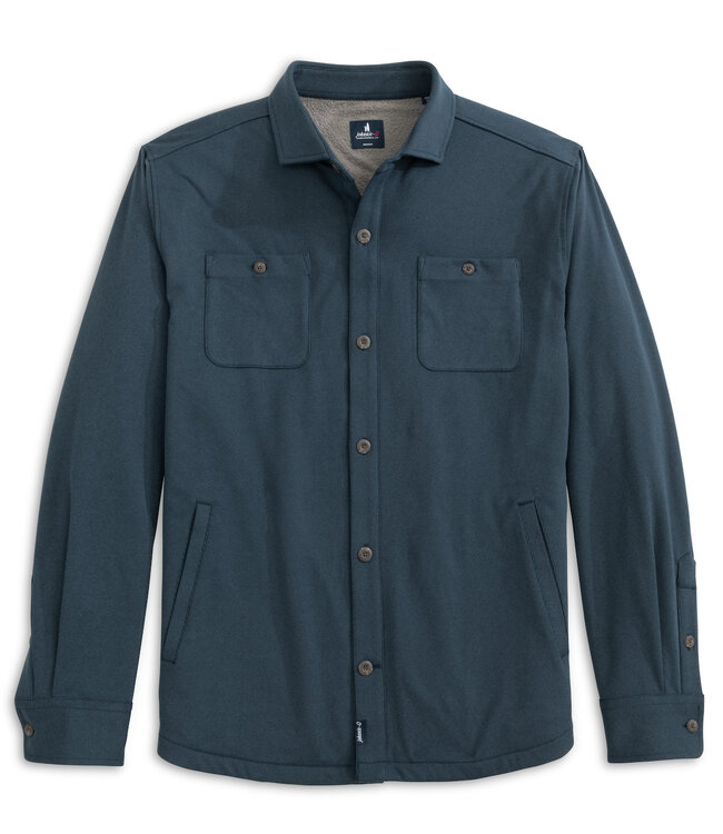 Johnnie-O Russo Fleece Shacket Navy