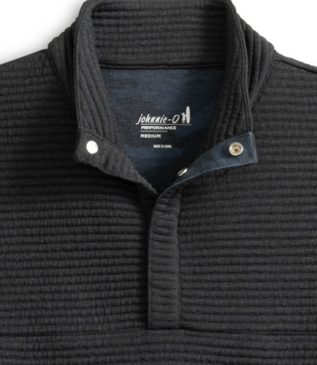 Johnnie-O Benjy 1/4 Snap Htr Black