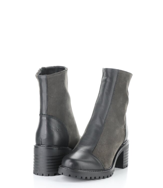 Bos & Co Ingrid Black/Anthracite Suede Bootie
