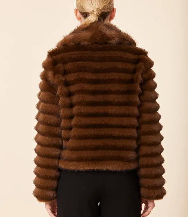 Dolce Cabo Mink Faux Grooved Jacket