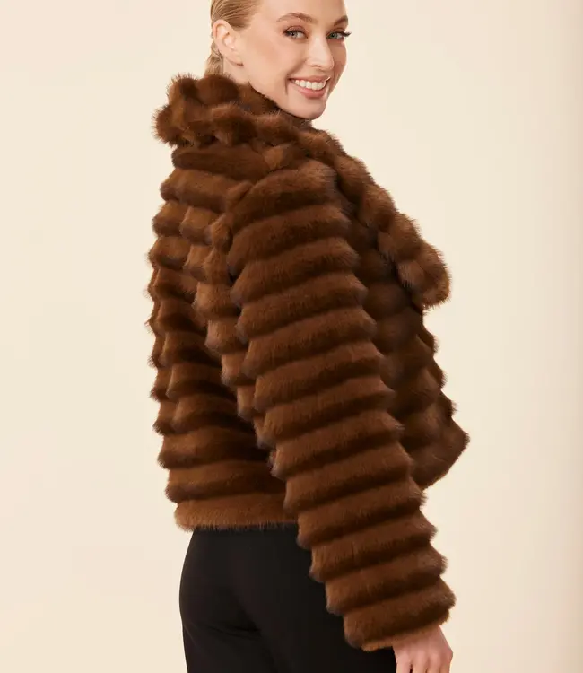 Dolce Cabo Mink Faux Grooved Jacket