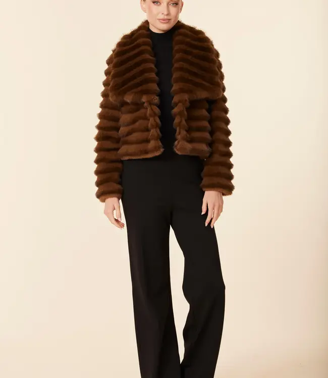 Dolce Cabo Mink Faux Grooved Jacket
