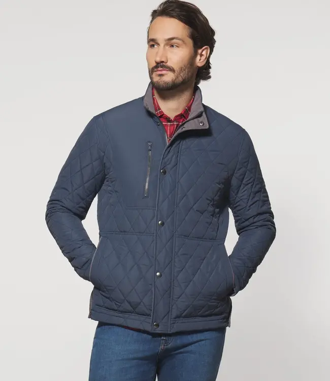 Johnnie-O  Juno Dark Gray Quilted Jacket