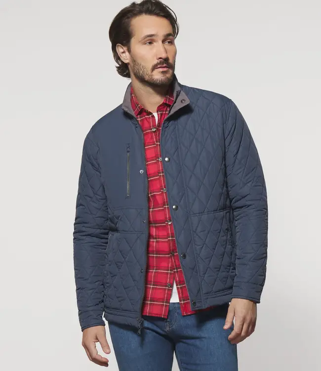 Johnnie-O  Juno Dark Gray Quilted Jacket