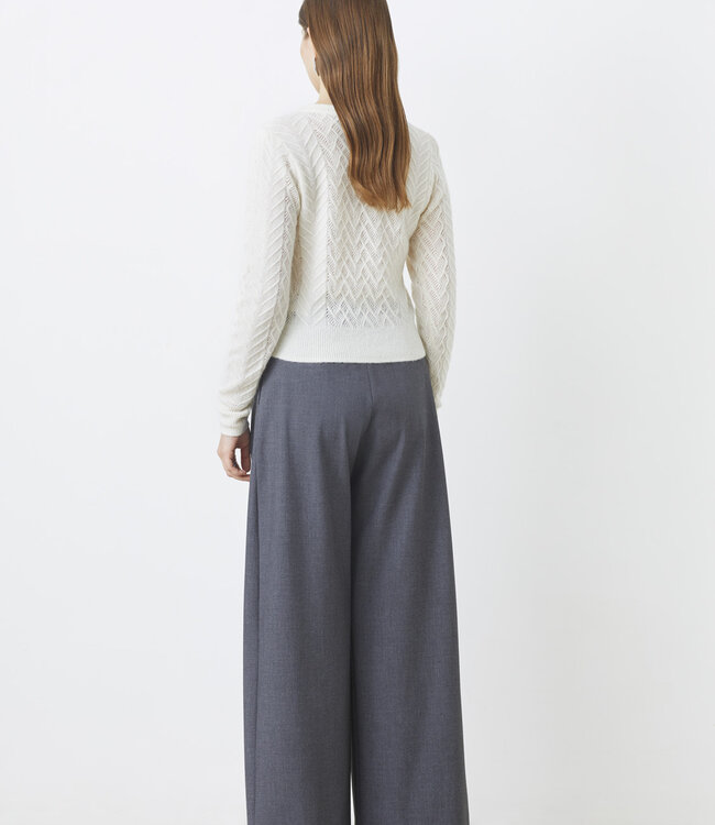 Suncoo Jason High Waisted Grey Pant