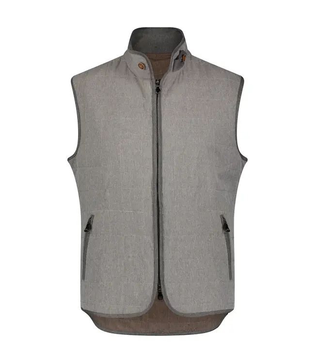 Luchiano Visconti Grey Quilted Vest
