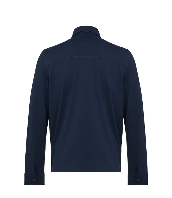Luchiano Visconti Navy Quilted Knit Jacket