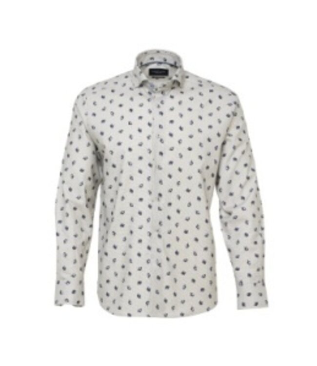 Luchiano Visconti Gray Acorn Button Down Shirt