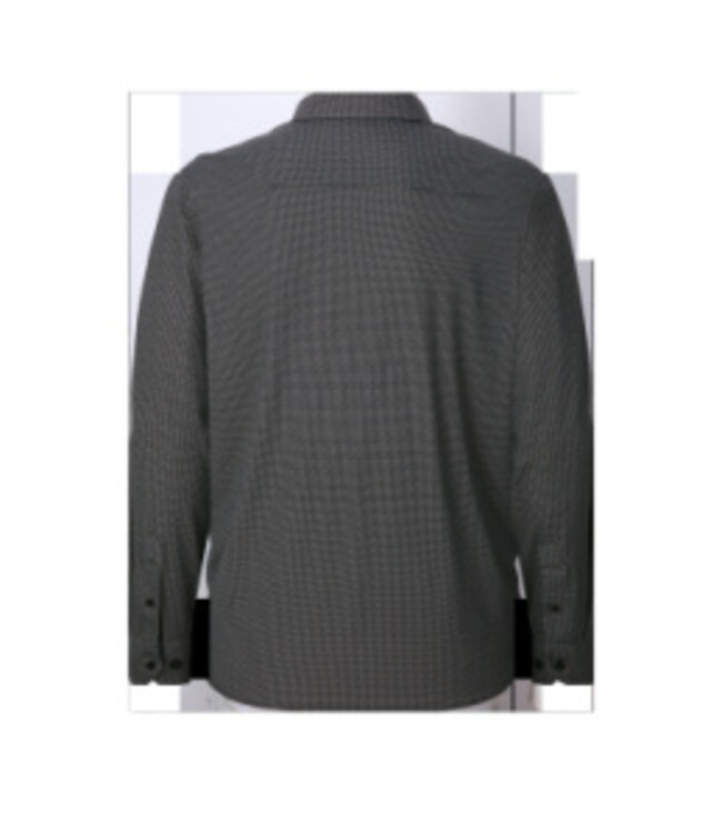 American Heritage Coffee Herringbone Stretch Button Down Shirt