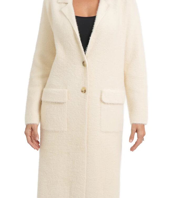 Love Token Ivory Taylor Long Cardigan